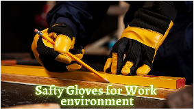 Image of various types of safety gloves with the title 'The Best Safety Gloves for Every Type of Work Environment' overlaid in bold text. Alt text: A title card promoting the best safety gloves for different work environments, displayed on a background of different types of safety gloves.